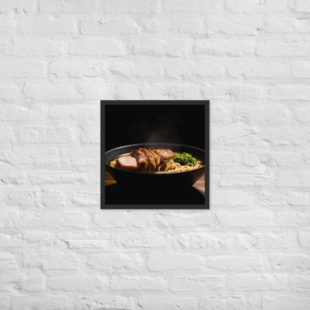 Steamy Pork Ramen Framed poster 🤤 from Yumify.AI