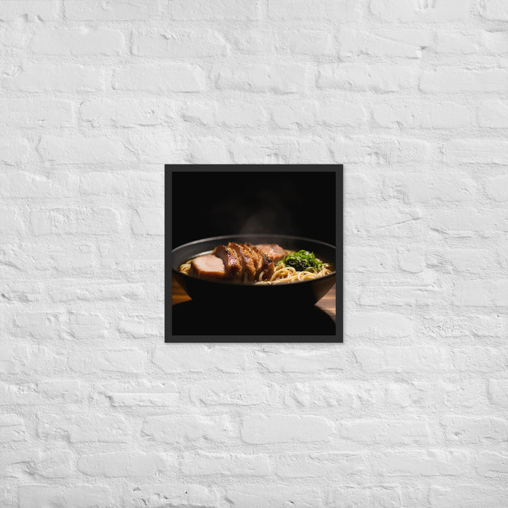 Steamy Pork Ramen Framed poster 🤤 from Yumify.AI