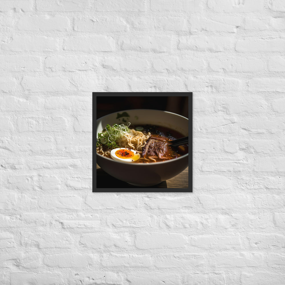 Beef Ramen Framed poster 🤤 from Yumify.AI