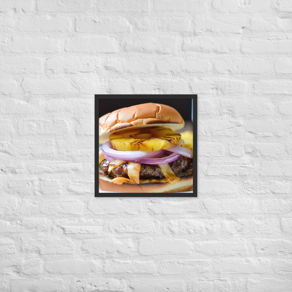 Hawaiian Burgers Framed poster 🤤 from Yumify.AI