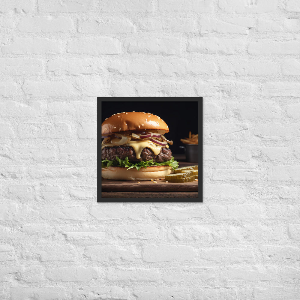 Gourmet Burgers Framed poster 🤤 from Yumify.AI