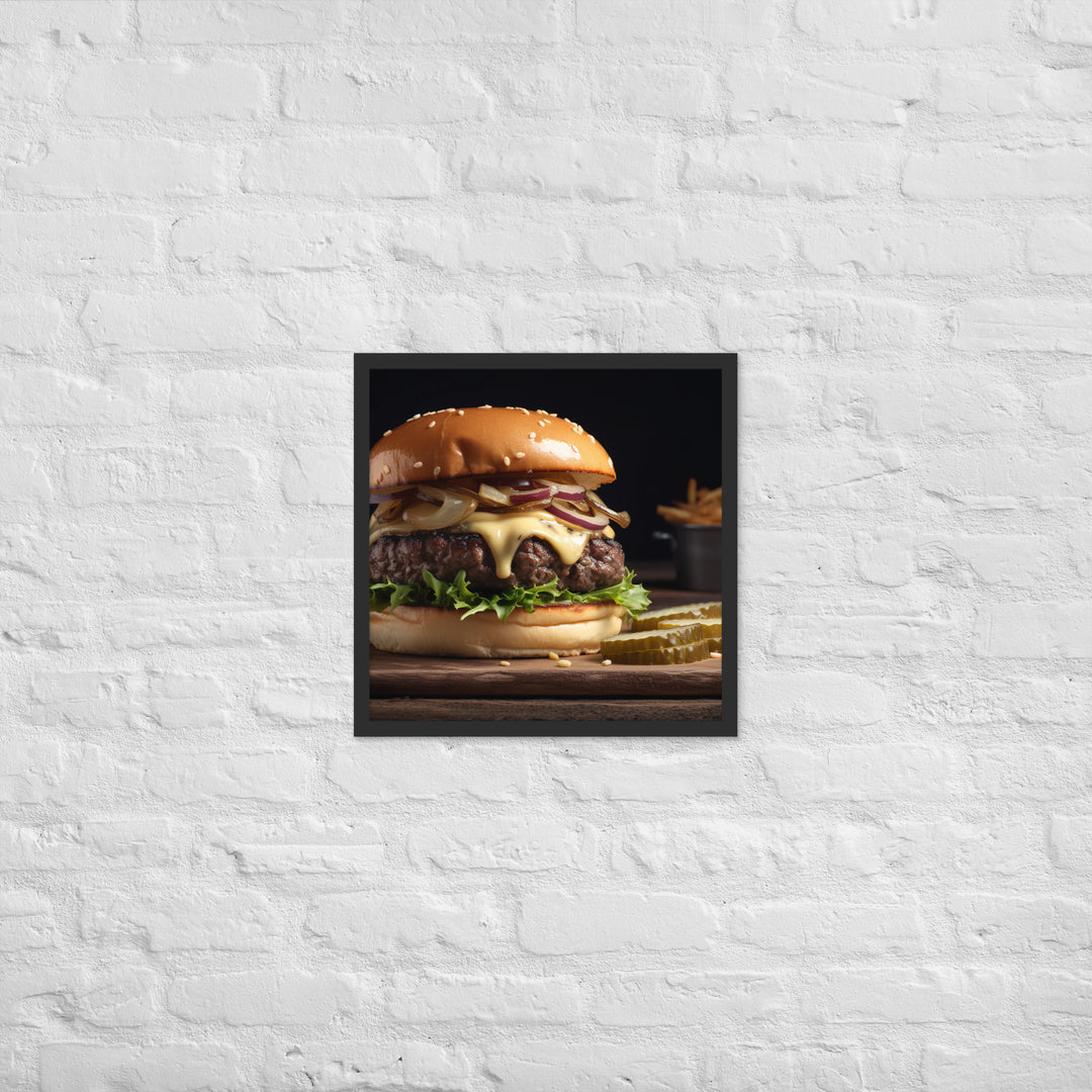 Gourmet Burgers Framed poster 🤤 from Yumify.AI