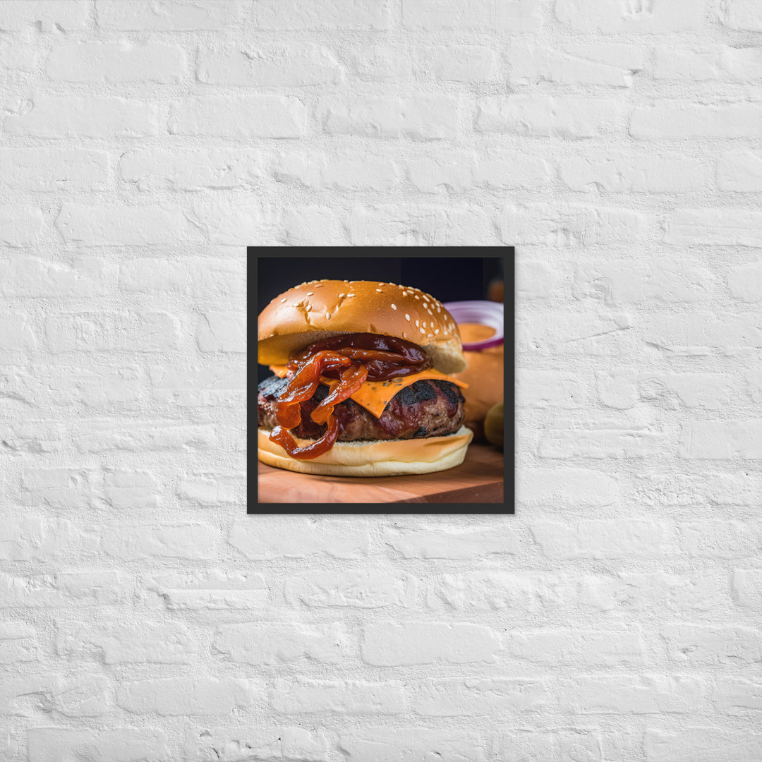 BBQ Burgers Framed poster 🤤 from Yumify.AI