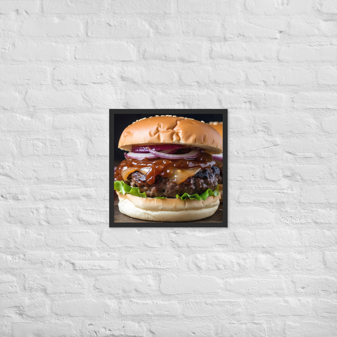 BBQ Burgers Framed poster 🤤 from Yumify.AI