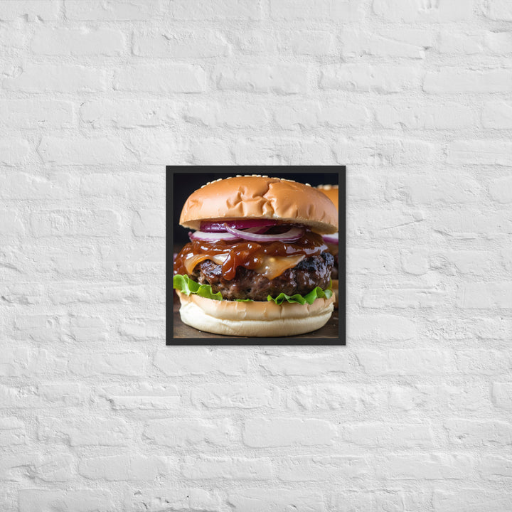 BBQ Burgers Framed poster 🤤 from Yumify.AI