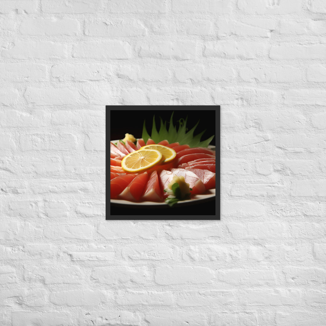 Sashimi Framed poster 🤤 from Yumify.AI