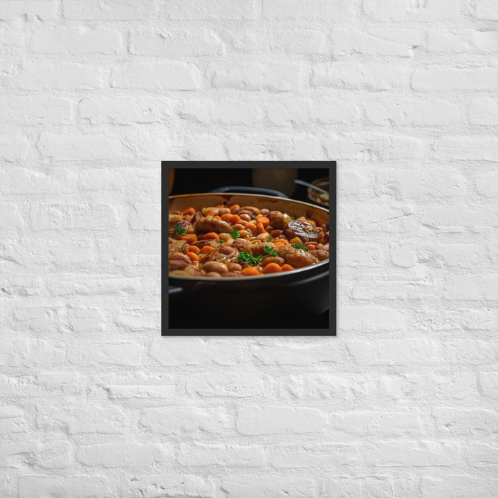 Sausage and Bean Casserole Framed poster 🤤 from Yumify.AI