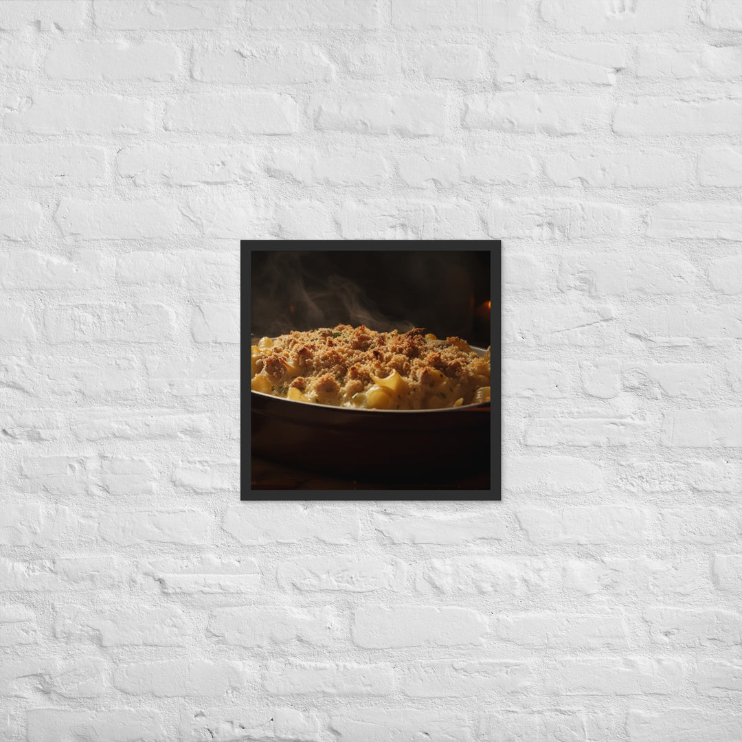 Baked Sausage and Cheese Casserole Framed poster 🤤 from Yumify.AI