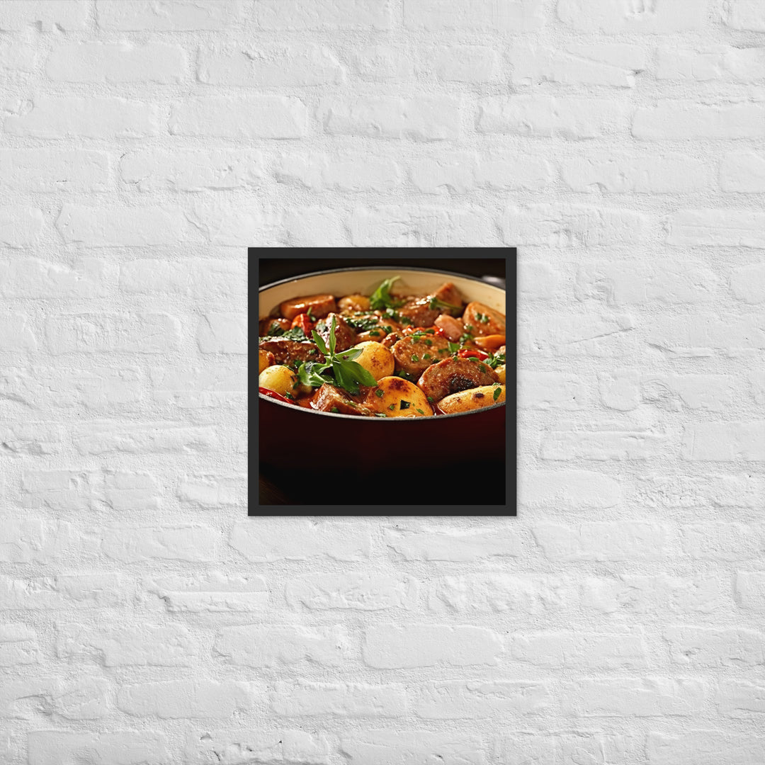 Sausage Casserole Framed poster 🤤 from Yumify.AI