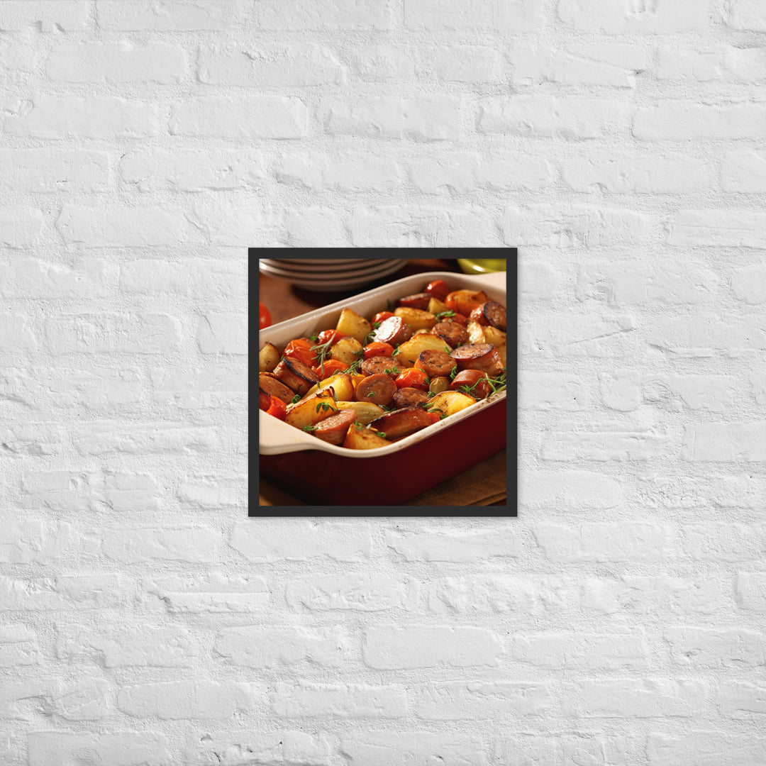 Sausage Casserole Framed poster 🤤 from Yumify.AI