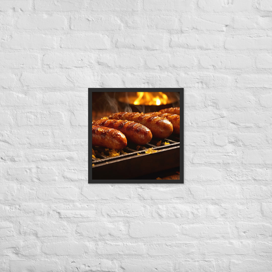 Roasted Sausage Framed poster 🤤 from Yumify.AI