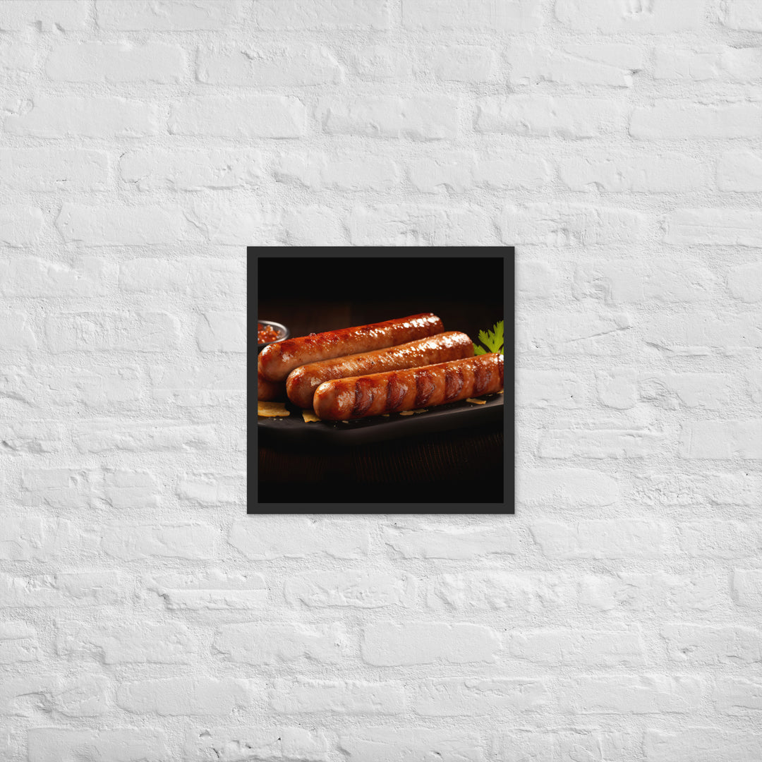 Roasted Sausage Framed poster 🤤 from Yumify.AI