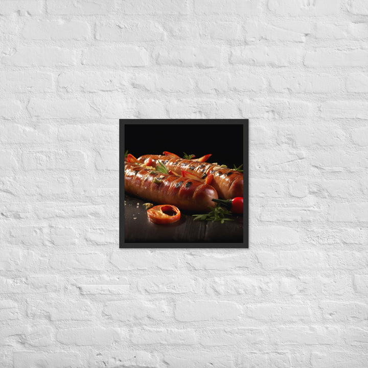 Roasted Sausage Framed poster 🤤 from Yumify.AI