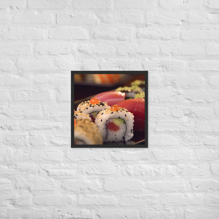 Sushi Rolls Framed poster 🤤 from Yumify.AI