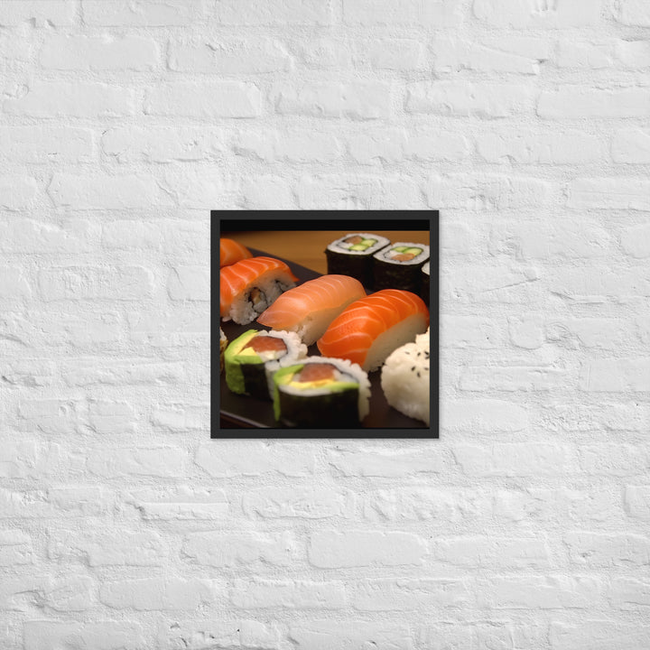 Sushi Rolls Framed poster 🤤 from Yumify.AI