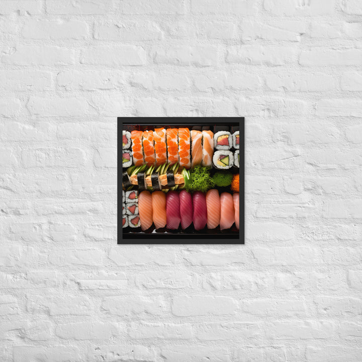 Sushi Platter Framed poster 🤤 from Yumify.AI