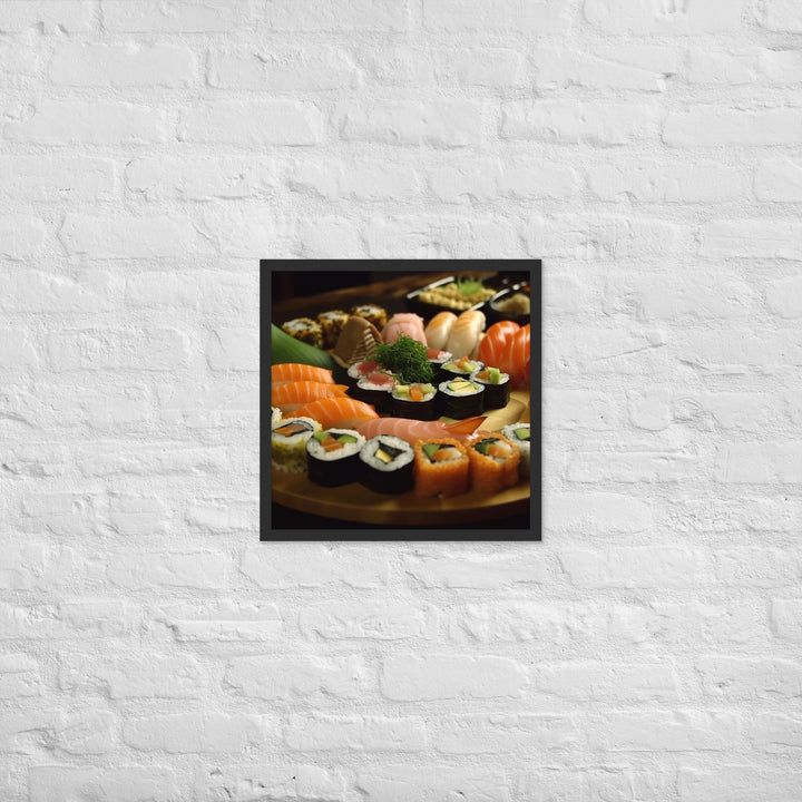 Sushi Framed poster 🤤 from Yumify.AI