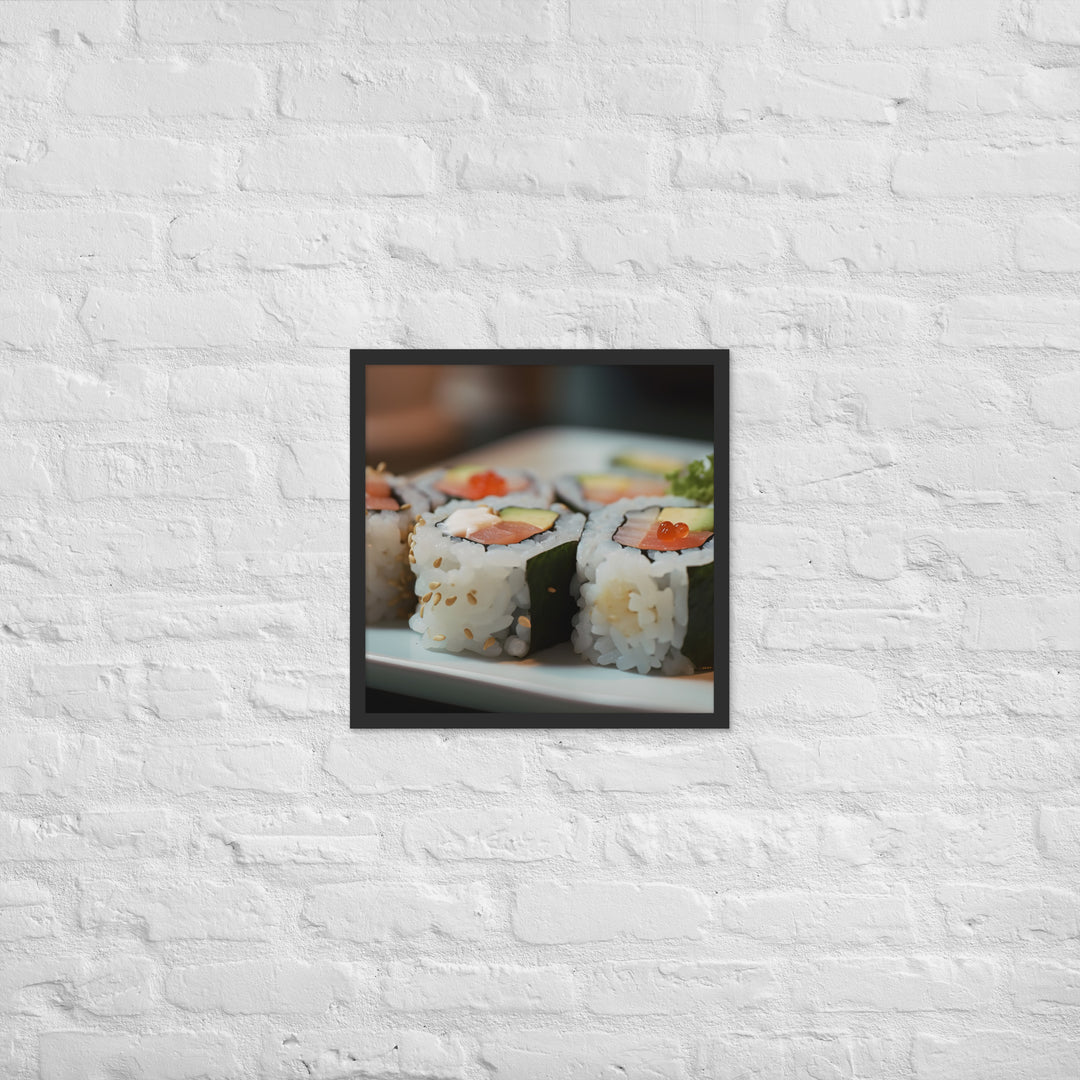 Sushi Framed poster 🤤 from Yumify.AI