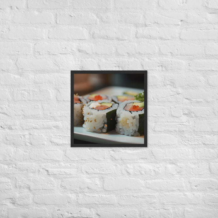 Sushi Framed poster 🤤 from Yumify.AI