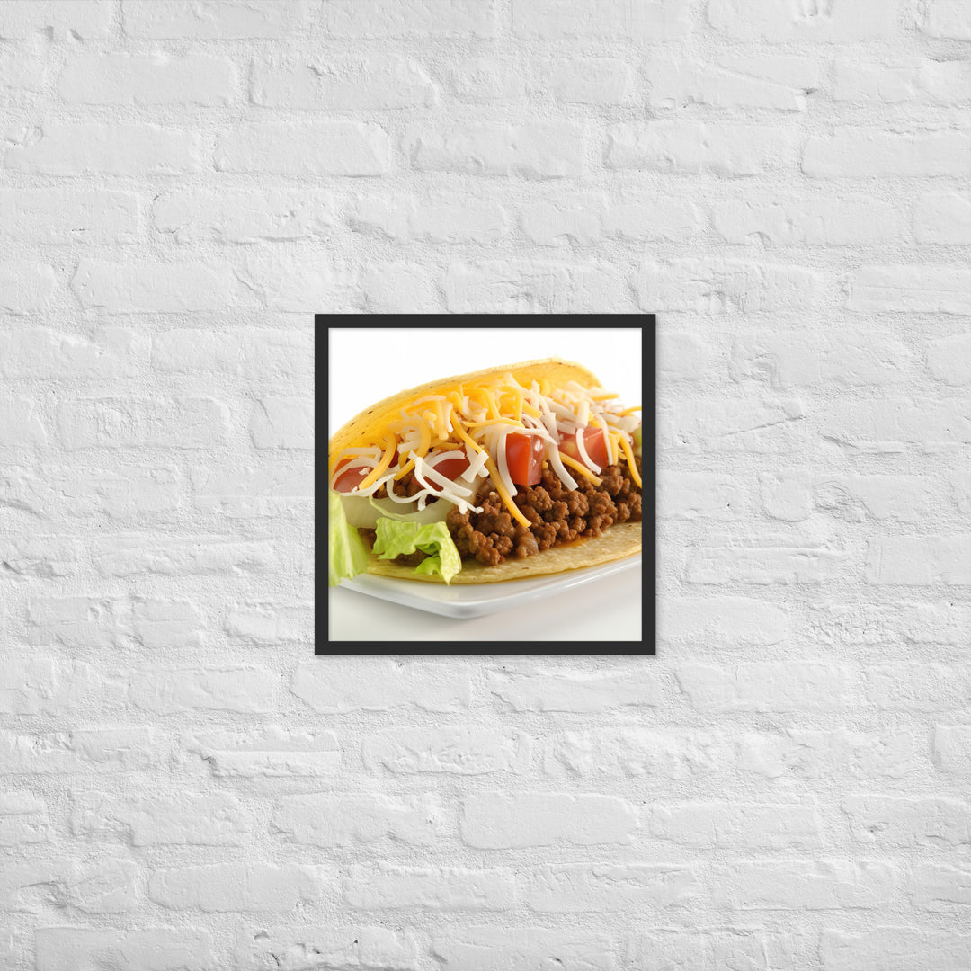 Taco Topper Framed poster 🤤 from Yumify.AI