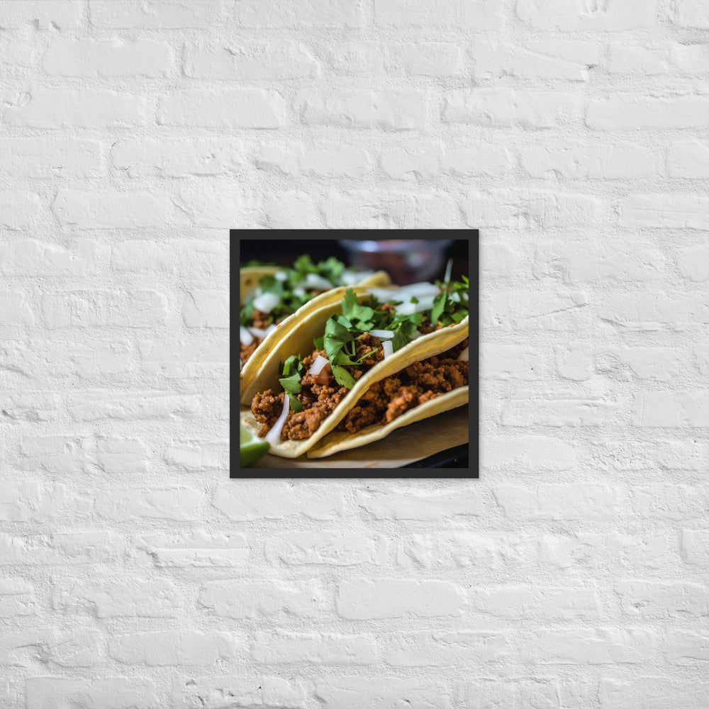 Taco Time Framed poster 🤤 from Yumify.AI