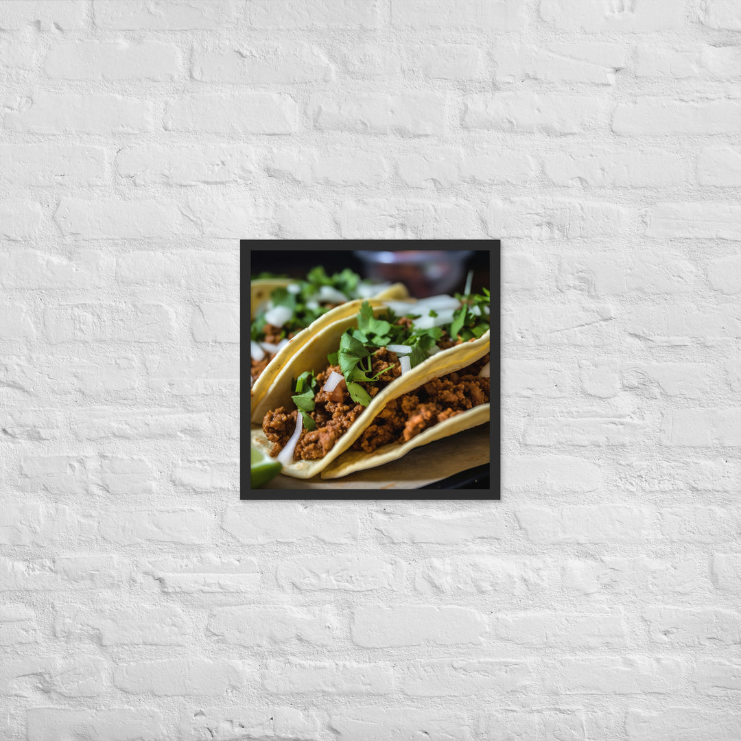 Taco Time Framed poster 🤤 from Yumify.AI