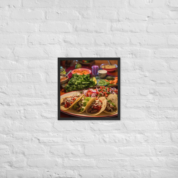 Taco Temptation Framed poster 🤤 from Yumify.AI