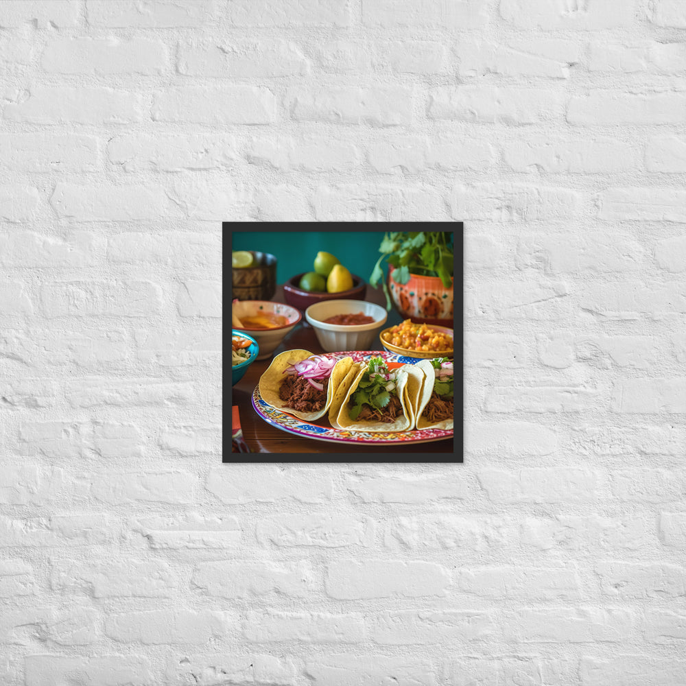 Taco Temptation Framed poster 🤤 from Yumify.AI