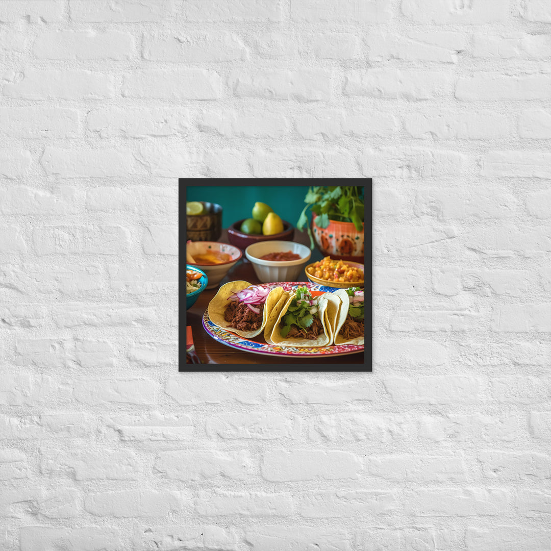 Taco Temptation Framed poster 🤤 from Yumify.AI