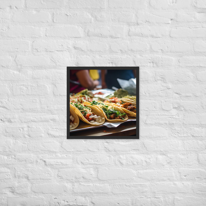 Taco Temptation Framed poster 🤤 from Yumify.AI