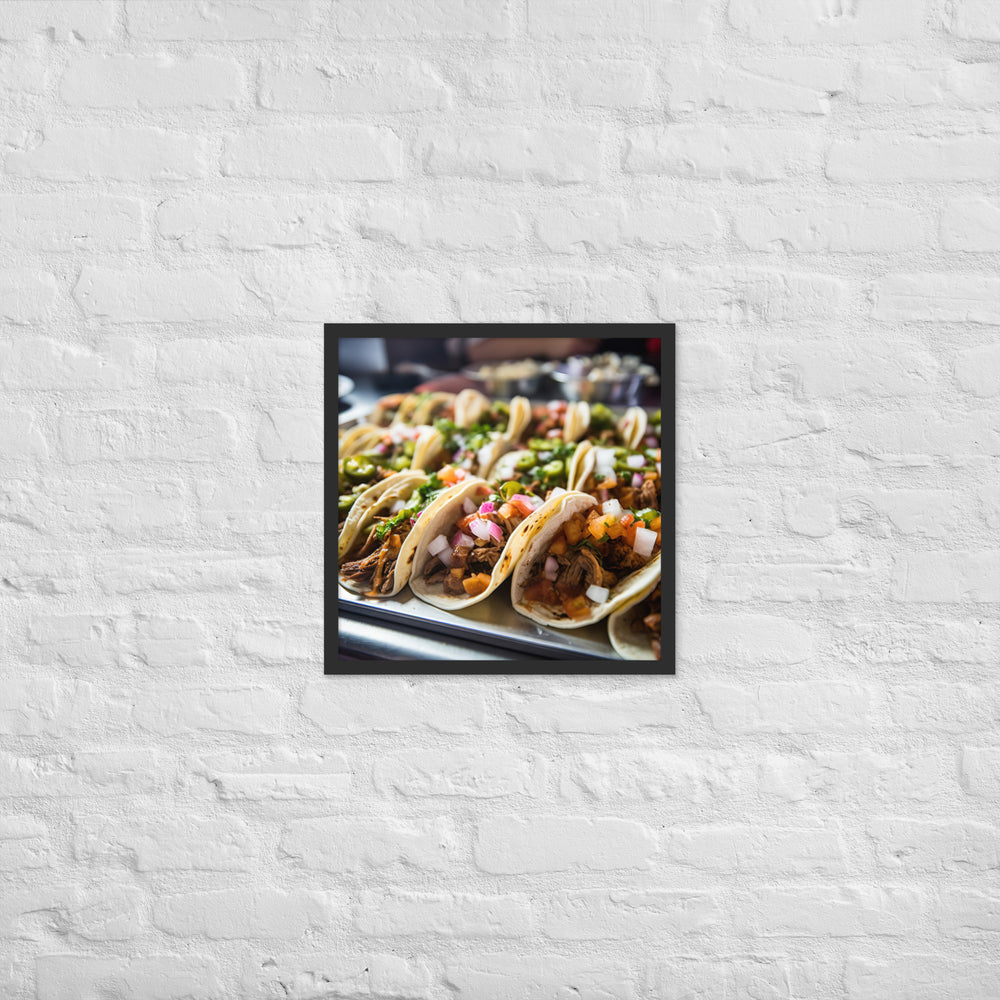Delicious Tacos Framed poster 🤤 from Yumify.AI