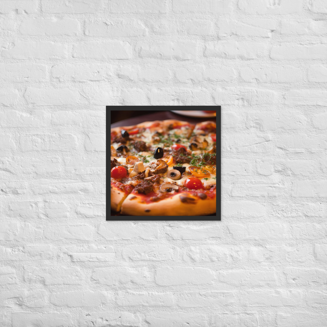 Pizza Framed poster 🤤 from Yumify.AI