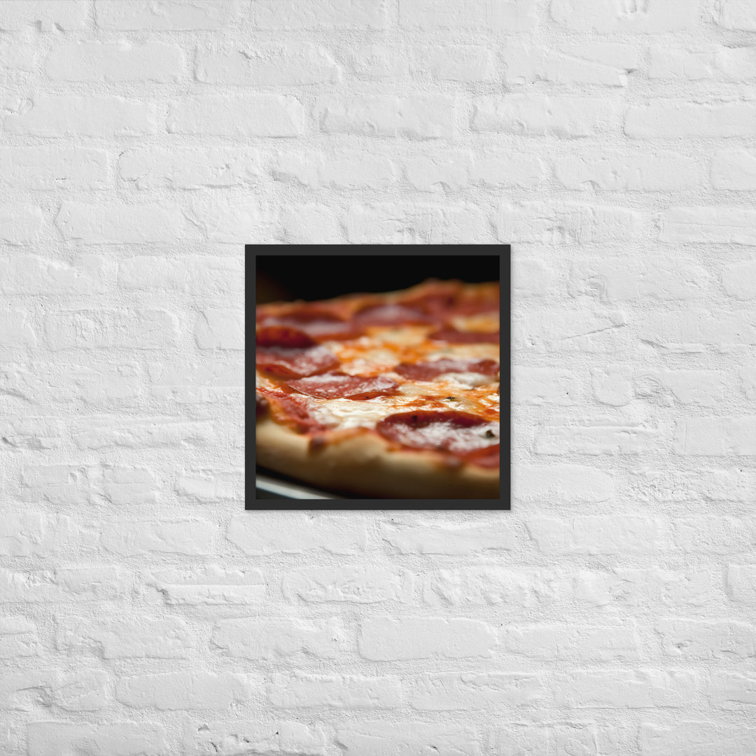 Pepperoni Pizza Framed poster 🤤 from Yumify.AI