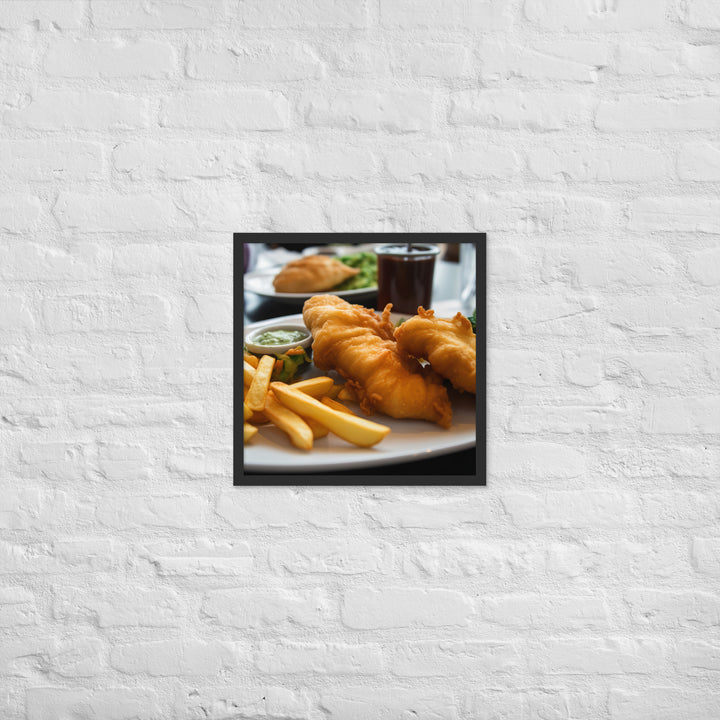 Fish and Chips Framed poster 🤤 from Yumify.AI