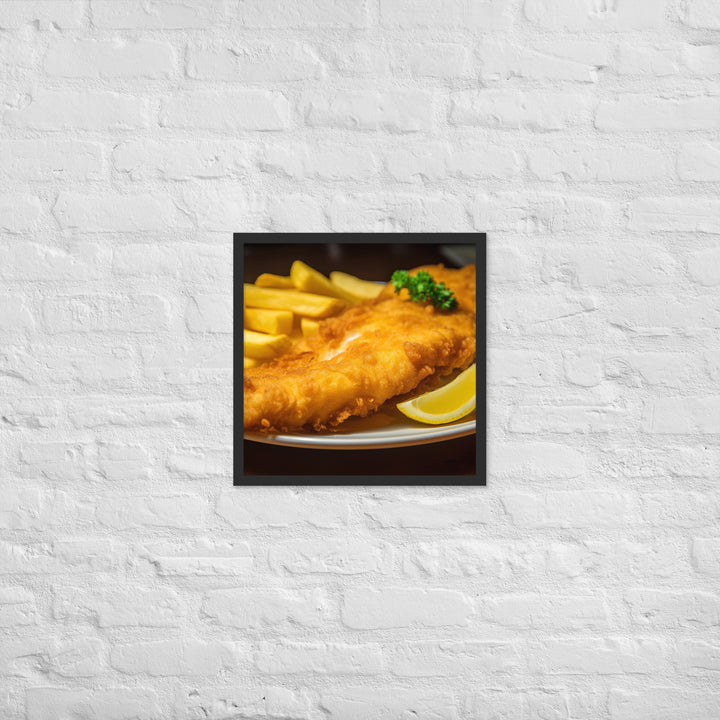 Fish and Chips Framed poster 🤤 from Yumify.AI