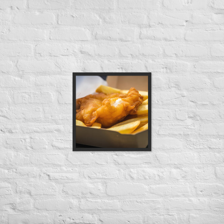 Fish and Chips Framed poster 🤤 from Yumify.AI