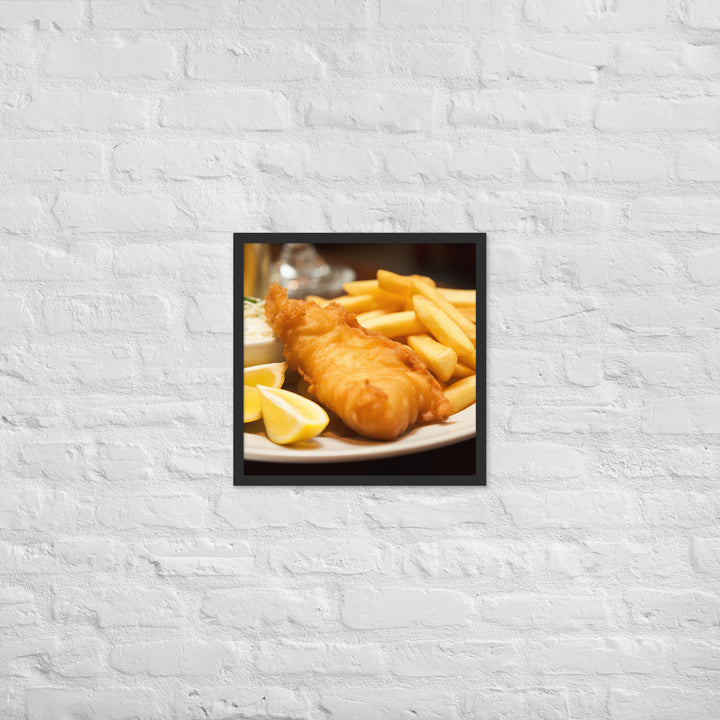 Fish and Chips Framed poster 🤤 from Yumify.AI