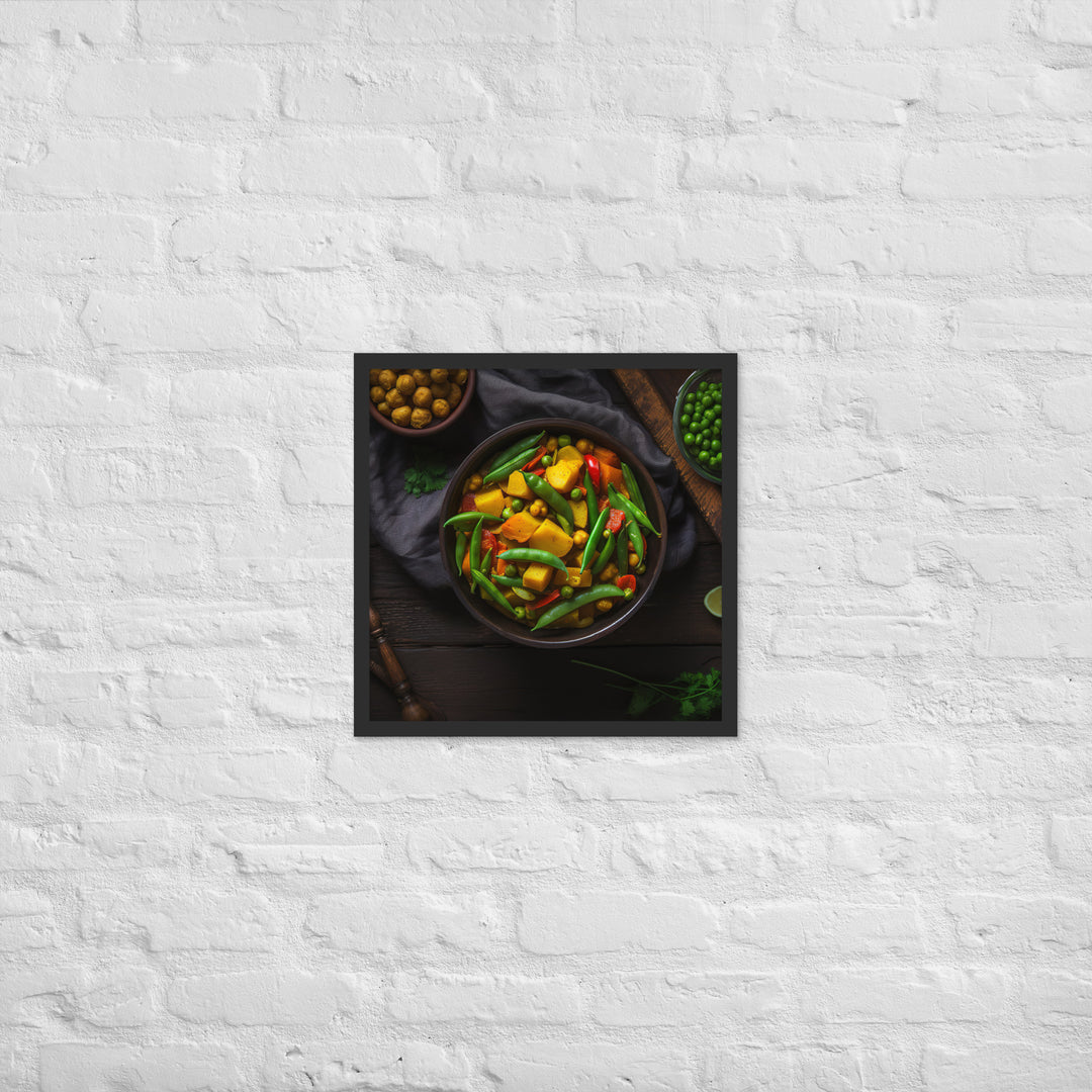 Vegetable Curry Framed poster 🤤 from Yumify.AI