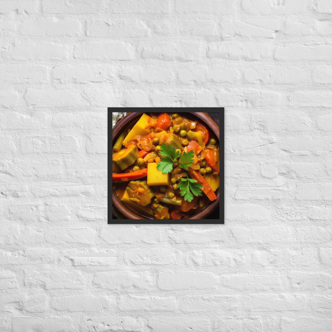 Vegetable Curry Framed poster 🤤 from Yumify.AI