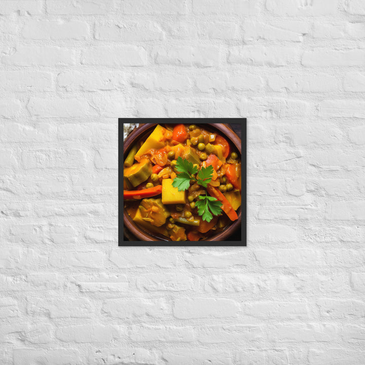 Vegetable Curry Framed poster 🤤 from Yumify.AI