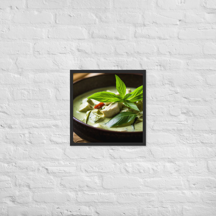 Thai Green Curry Framed poster 🤤 from Yumify.AI