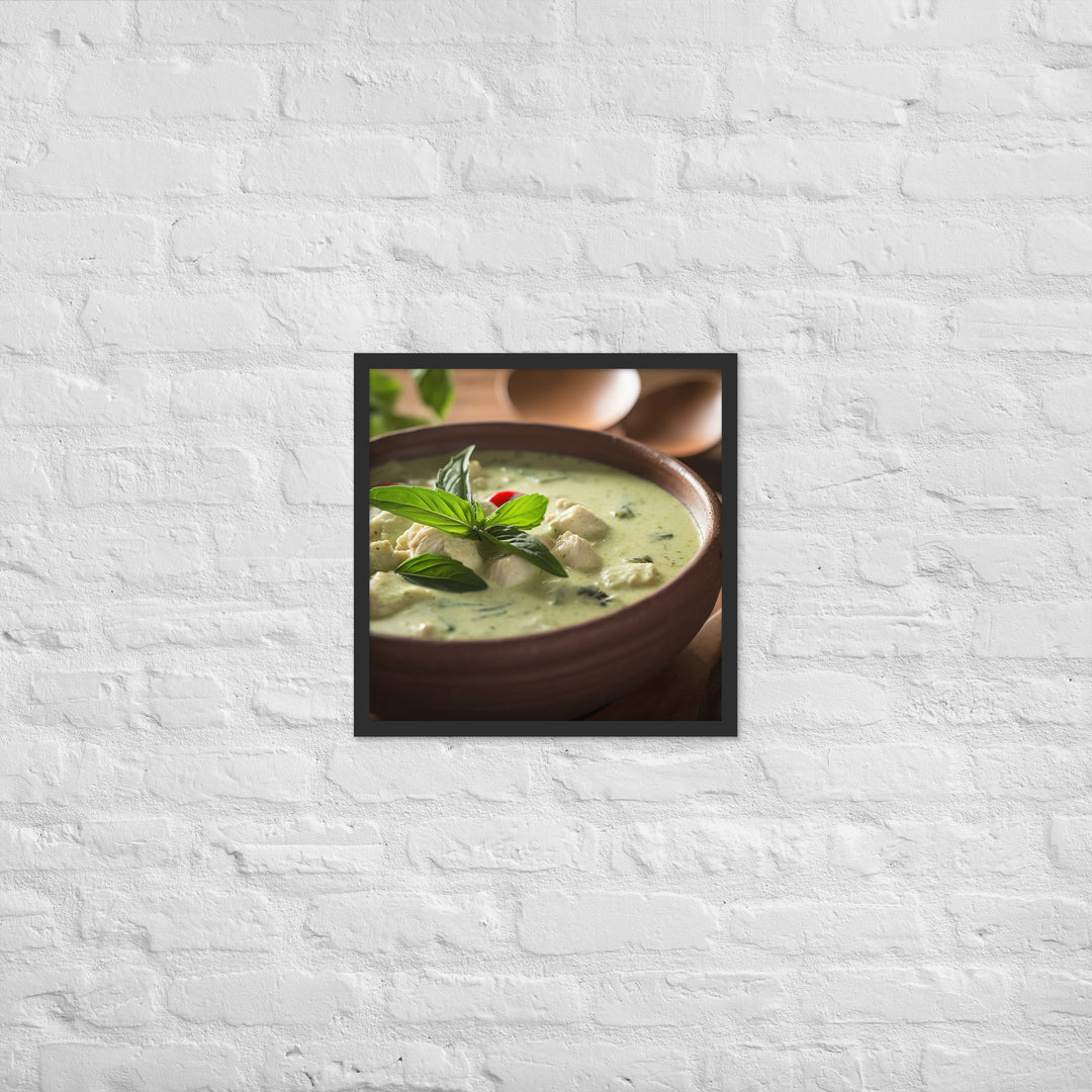 Thai Green Curry Framed poster 🤤 from Yumify.AI