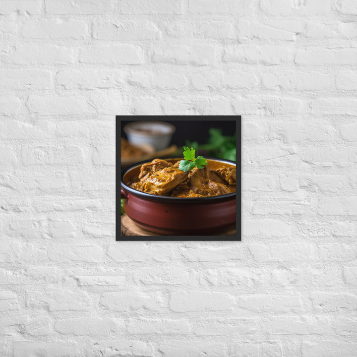 Spicy Chicken Curry Framed poster 🤤 from Yumify.AI