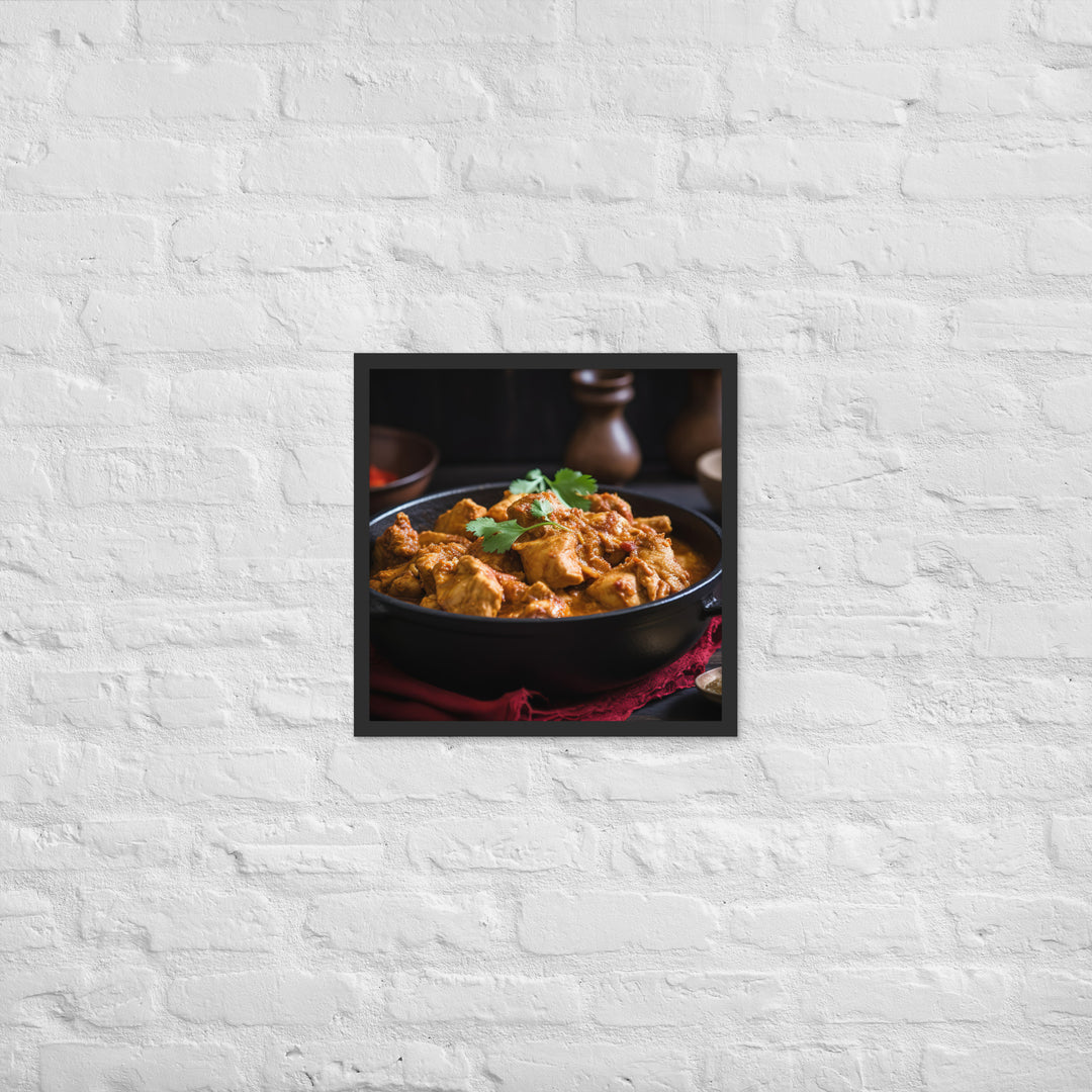 Spicy Chicken Curry Framed poster 🤤 from Yumify.AI