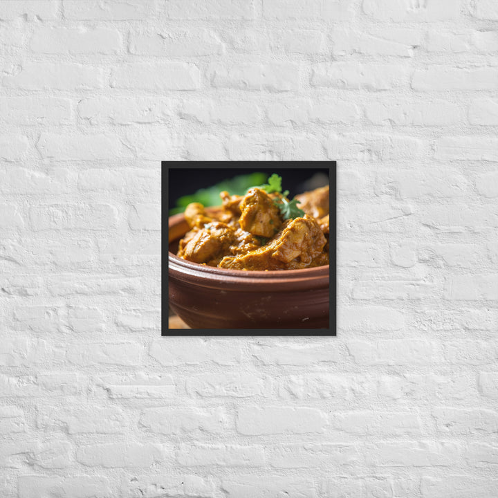 Spicy Chicken Curry Framed poster 🤤 from Yumify.AI