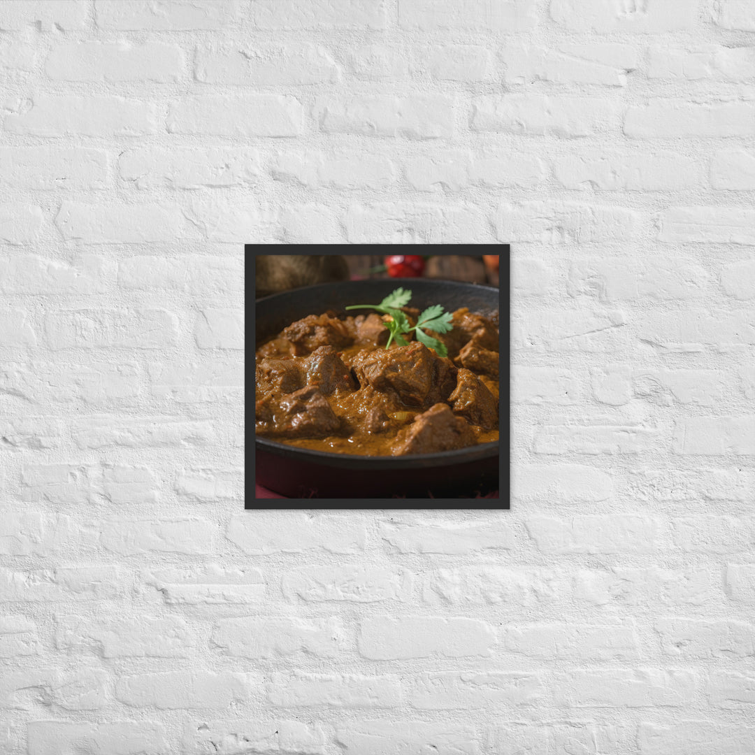 Lamb Curry Framed poster 🤤 from Yumify.AI