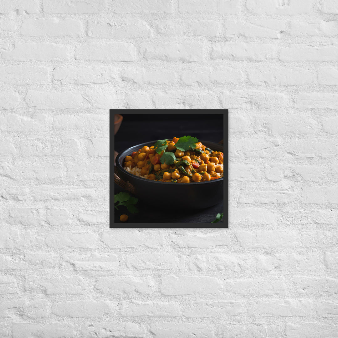 Chickpea Curry Framed poster 🤤 from Yumify.AI