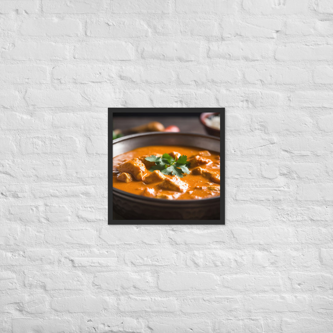 Butter Chicken Curry Framed poster 🤤 from Yumify.AI