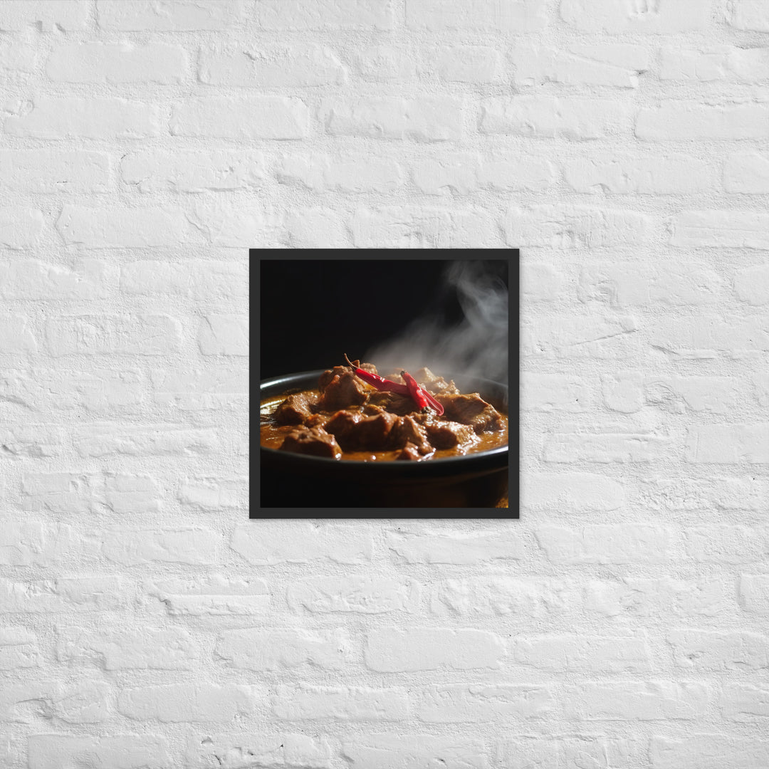 Beef Curry Framed poster 🤤 from Yumify.AI