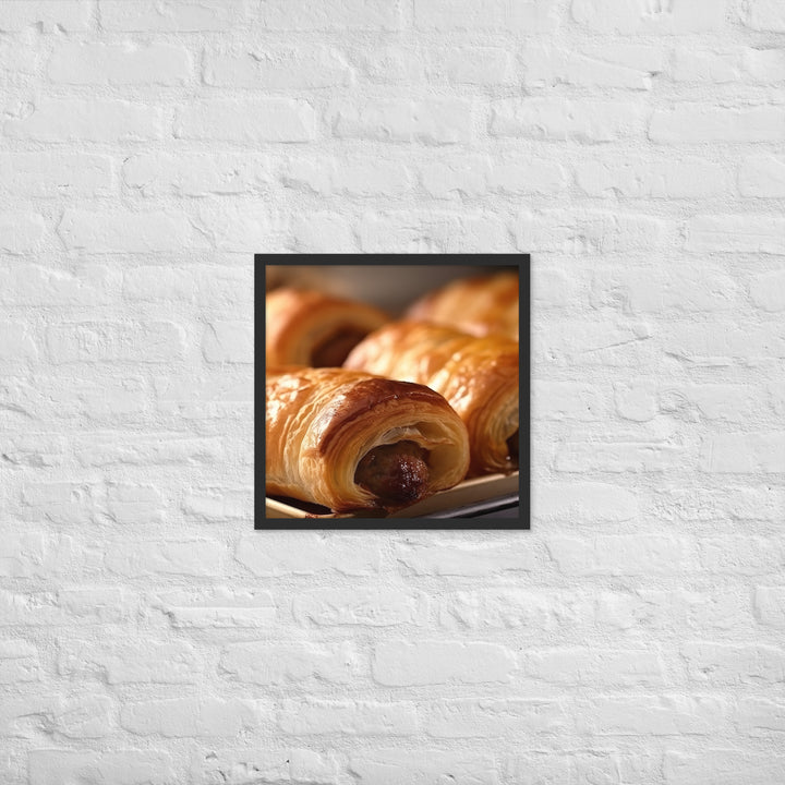 Sausage Roll Framed poster 🤤 from Yumify.AI